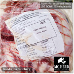 Lamb LEG BONELESS frozen Australia MIDFIELD half cut +/- 1.5kg (price/kg)